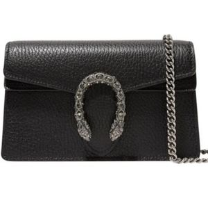 GUCCI Dionysus Super Mini Textured Leather